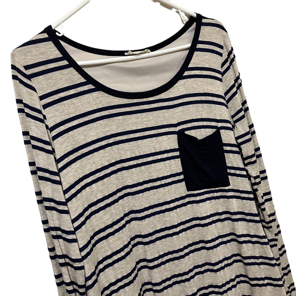 Bo Bel Striped Dress with Buttons on Back